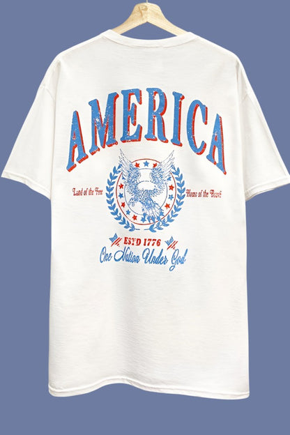 America Eagle Graphic Oversize T-Shirt