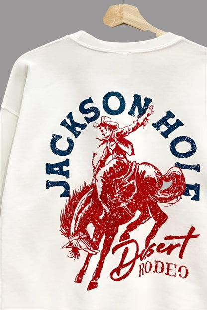 Jackson Hole Desert Rodeo Vintage Graphic Sweatshirt