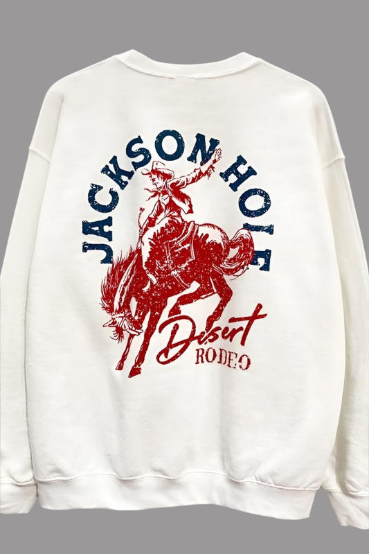 Jackson Hole Desert Rodeo Vintage Graphic Sweatshirt