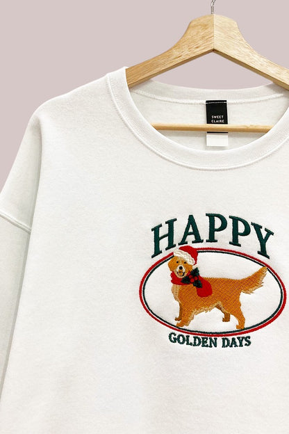Holiday Golden Retriever Sweatshirt