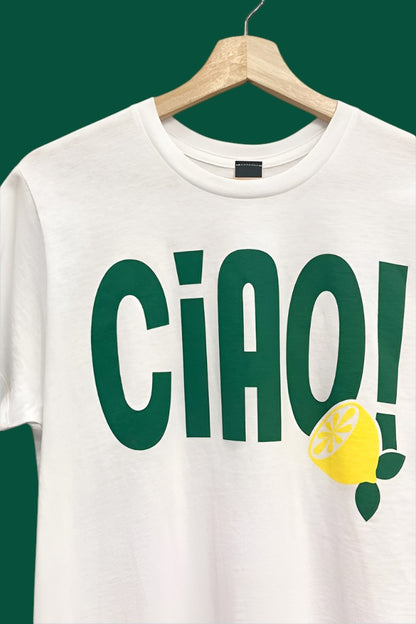 CIAO Lemon Graphic White T-Shirt