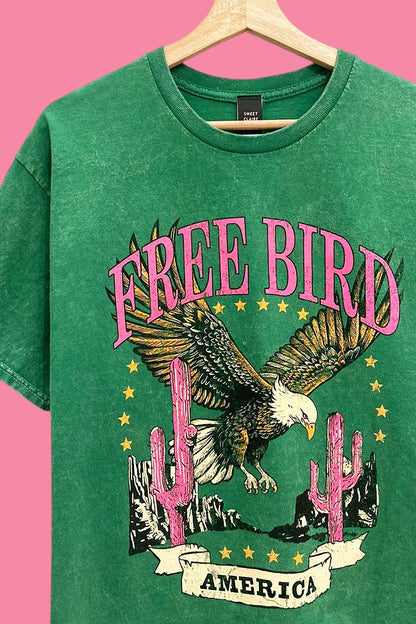 Free Bird America Vintage Graphic Tee