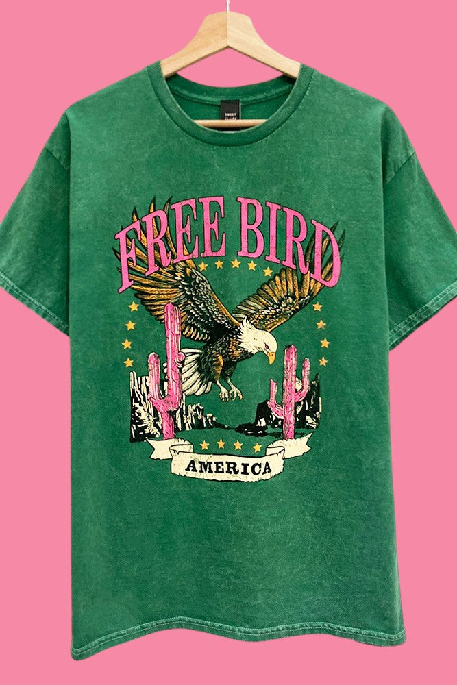 Free Bird America Vintage Graphic Tee