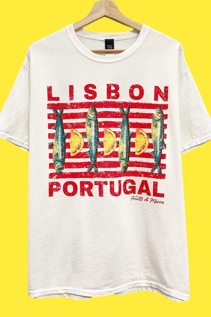 Lisbon Portugal Oversized Graphic T-Shirt