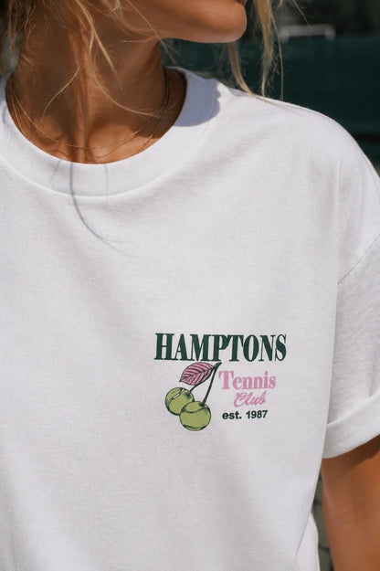 Hamptons Tennis Vintage Graphic T Shirt