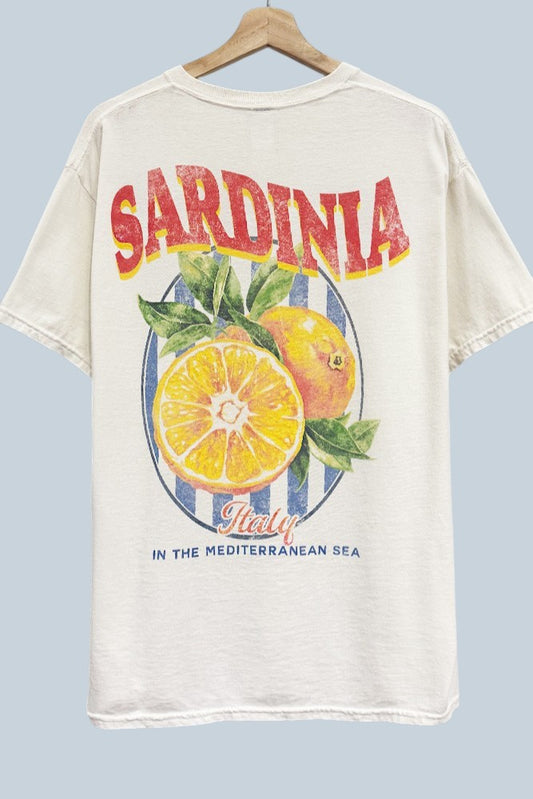 Sardinia Oversized Graphic Tee