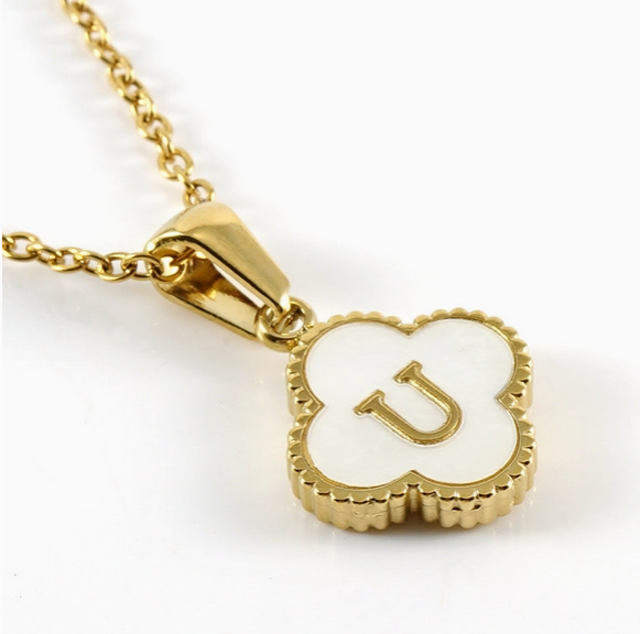 Clover Initial Necklace