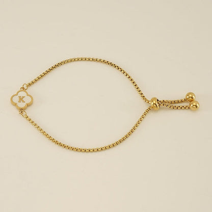 Clover Initial Bracelets